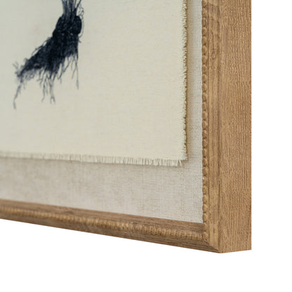 Flora & Fauna Collection Spleenwort On Linen In Beaded Frame by Hill Interiors - image 2