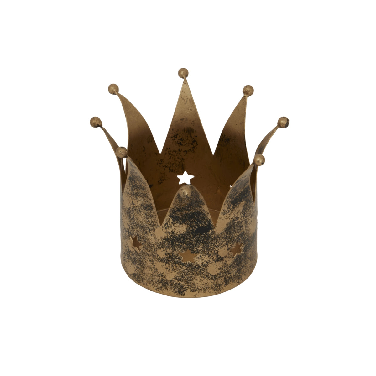 Antique Gold Crown Candle Holder by Hill Interiors - image 2