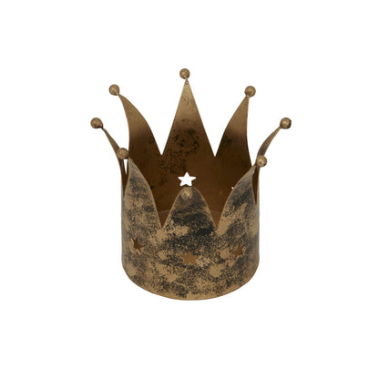 Antique Gold Crown Candle Holder by Hill Interiors - image 2