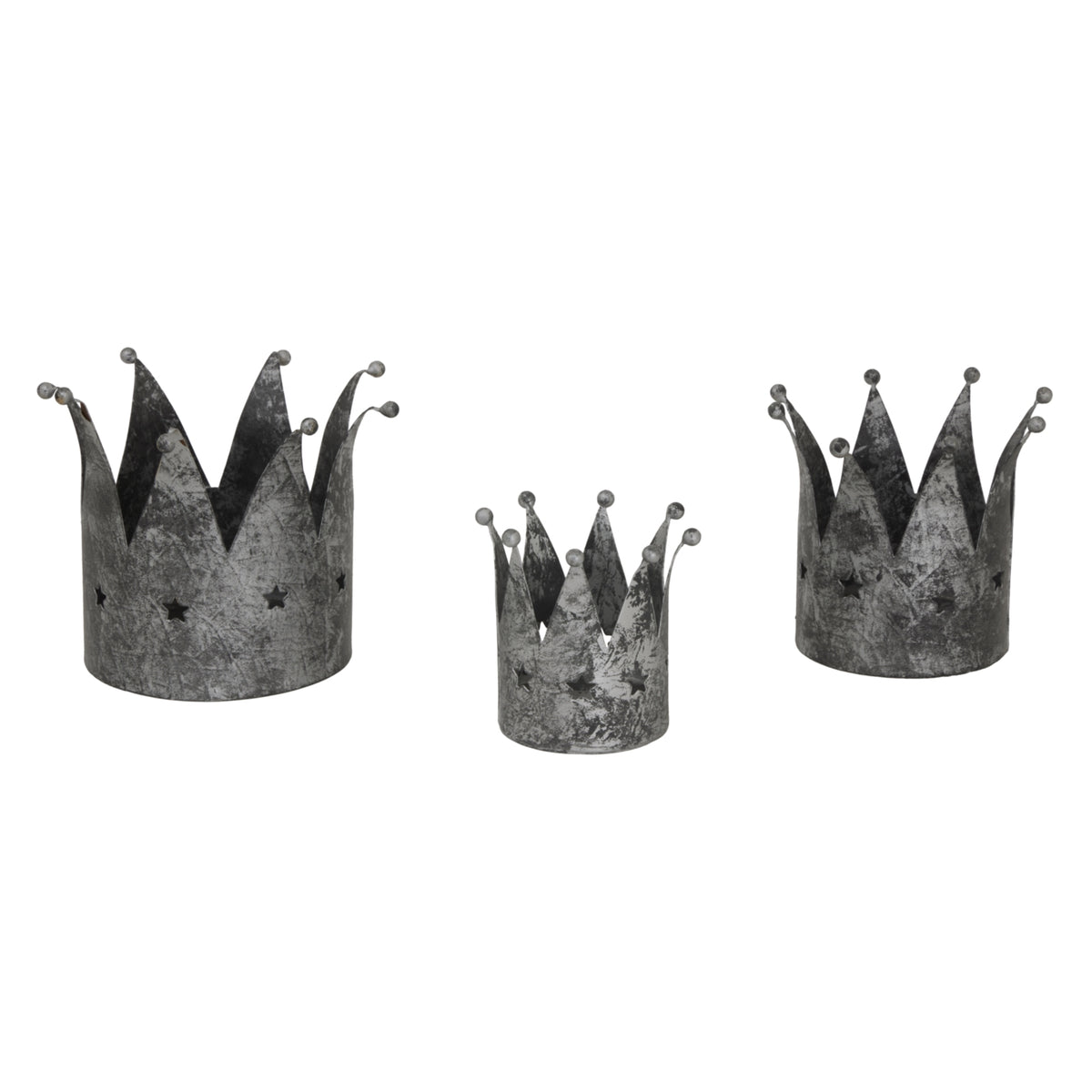 Antique Silver Crown Tealight Holder by Hill Interiors - image 3