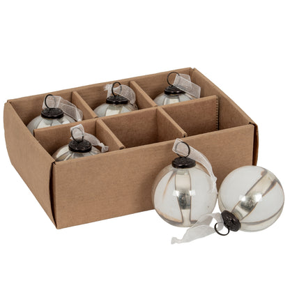 Coffee Ombre Set Of 6 Baubles by Hill Interiors