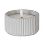 Luxe Collection Natural Glow Chalk Ribbed Small Led Candle by Hill Interiors