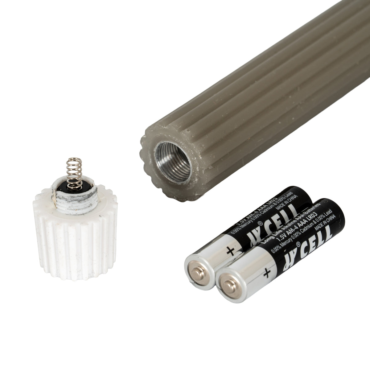 Luxe Collection Natural Glow Grey Ribbed Taper Candles by Hill Interiors - image 3