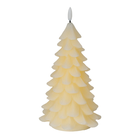 Luxe Collection Natural Glow Cream Large Tree LED Wax Candle by Hill Interiors