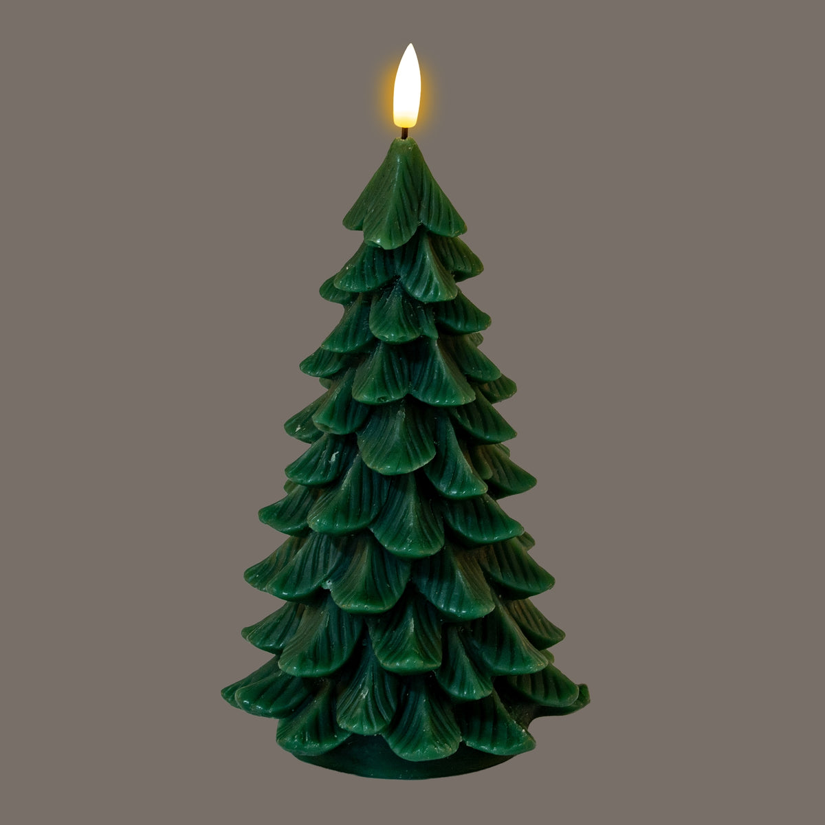 Luxe Collection Natural Glow Green Large Tree LED Wax Candle by Hill Interiors - image 2