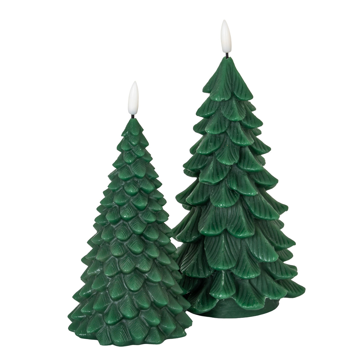 Luxe Collection Natural Glow Green Large Tree LED Wax Candle by Hill Interiors - image 3
