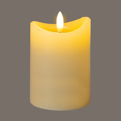 Luxe Collection Natural Glow 2.75x4 Cream Melted LED Candle by Hill Interiors - image 2