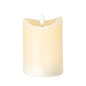 Luxe Collection Natural Glow 2.75x4 Cream Melted LED Candle by Hill Interiors