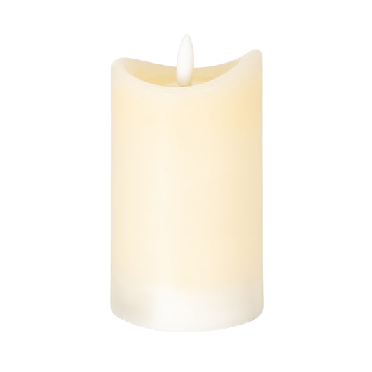 Luxe Collection Natural Glow 2.75x5 Cream Melted LED Candle by Hill Interiors