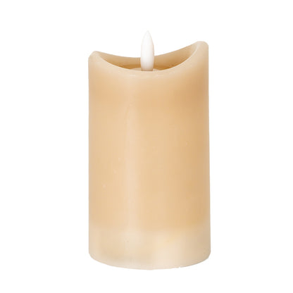 Luxe Collection Natural Glow 2.75x5 Taupe Melted LED Candle by Hill Interiors