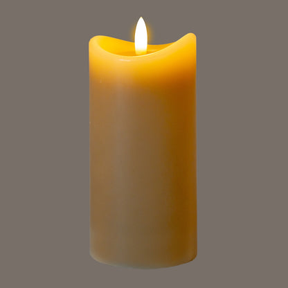 Luxe Collection Natural Glow 2.75x6 Taupe Melted LED Candle by Hill Interiors - image 2