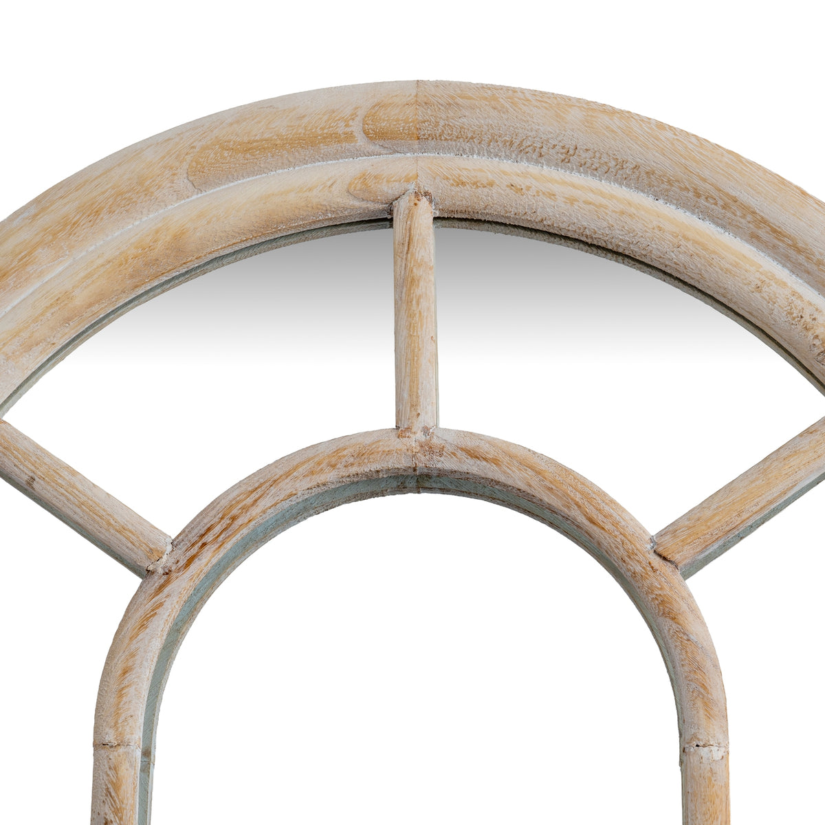 Washed Wood Tall Arched Window Mirror by Hill Interiors - image 2