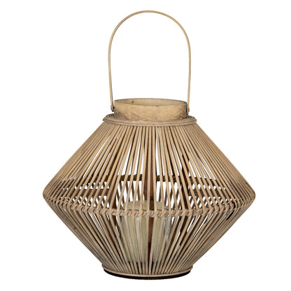 Cone Wicker Lantern With Glass Holder by Hill Interiors - image 2