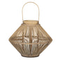 Cone Wicker Lantern With Glass Holder by Hill Interiors