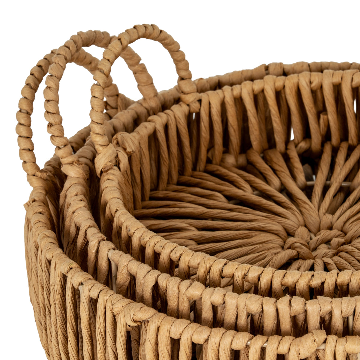 Large Loop Handle Set of 3 Round Trays by Hill Interiors - image 3