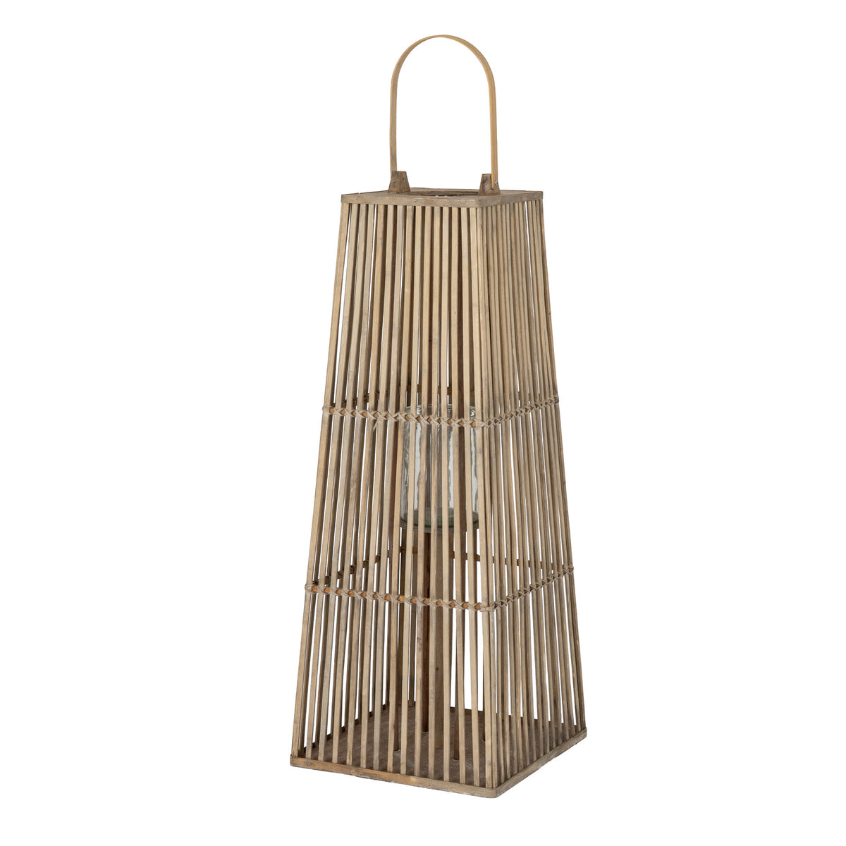 Large Silo Wicker Lantern With Glass Holder by Hill Interiors - image 2