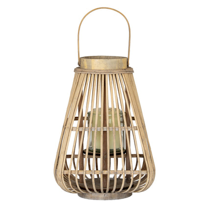 Medium Peardrop Wicker Lantern With Glass Holder by Hill Interiors - image 2