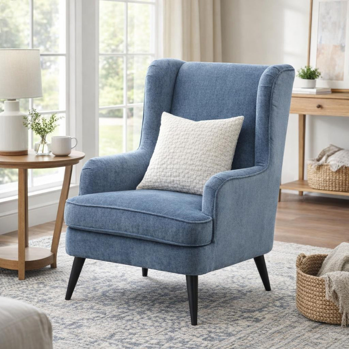 Vellis Wingback Armchair by Hill Interiors