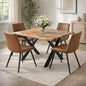 Malmo Tan Swivel Dining Chair by Hill Interiors