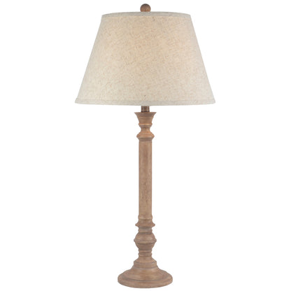 Solenne Table Lamp With Edged Linen Shade by Hill Interiors