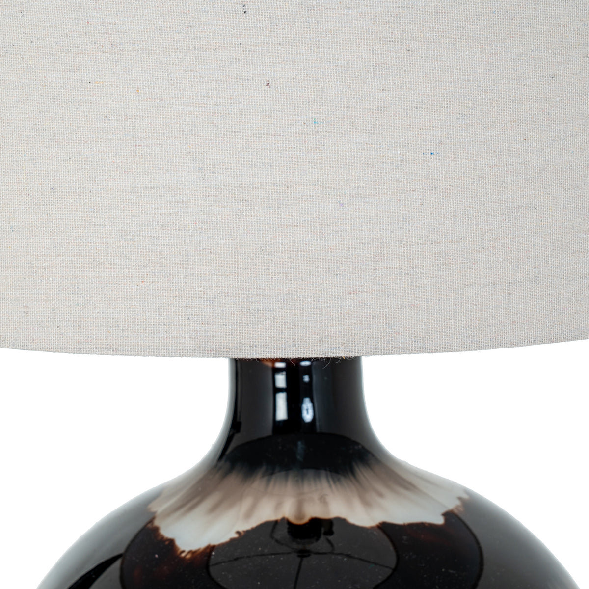 Sepia Shadows Table Lamp With Linen Shade by Hill Interiors - image 5