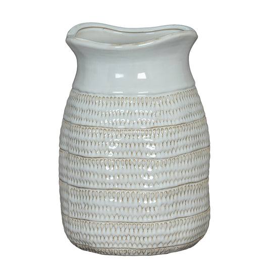 Tava Medium Hewn Vase by Hill Interiors