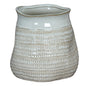 Tava Wide Hewn Vase by Hill Interiors