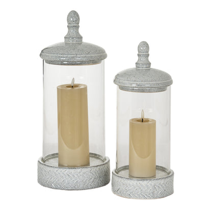 Sona Medium Hurricane Lantern With Lid by Hill Interiors - image 5