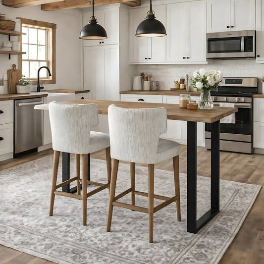 Avia Mist Barstool by Hill Interiors