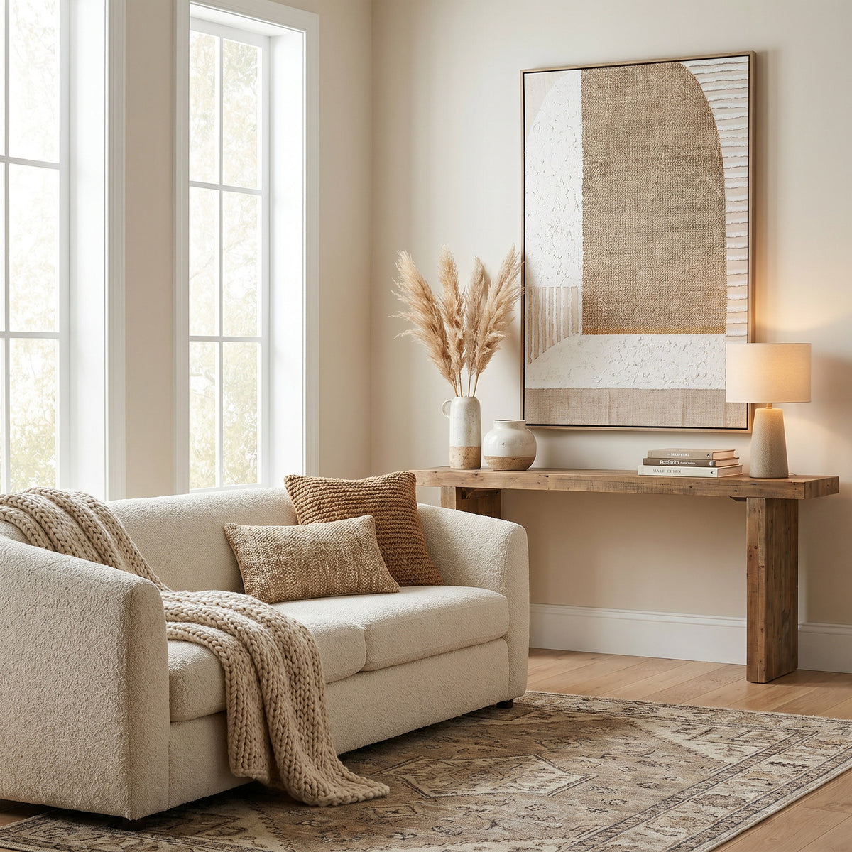 Petra Hand Painted Canvas In Frame by Hill Interiors