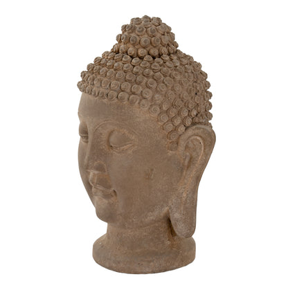 Umber Buddha Head by Hill Interiors