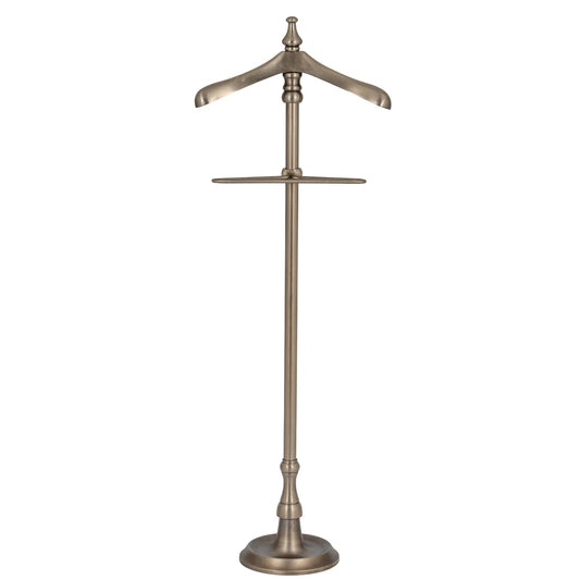 Antiqued Silver Valet Stand by Hill Interiors