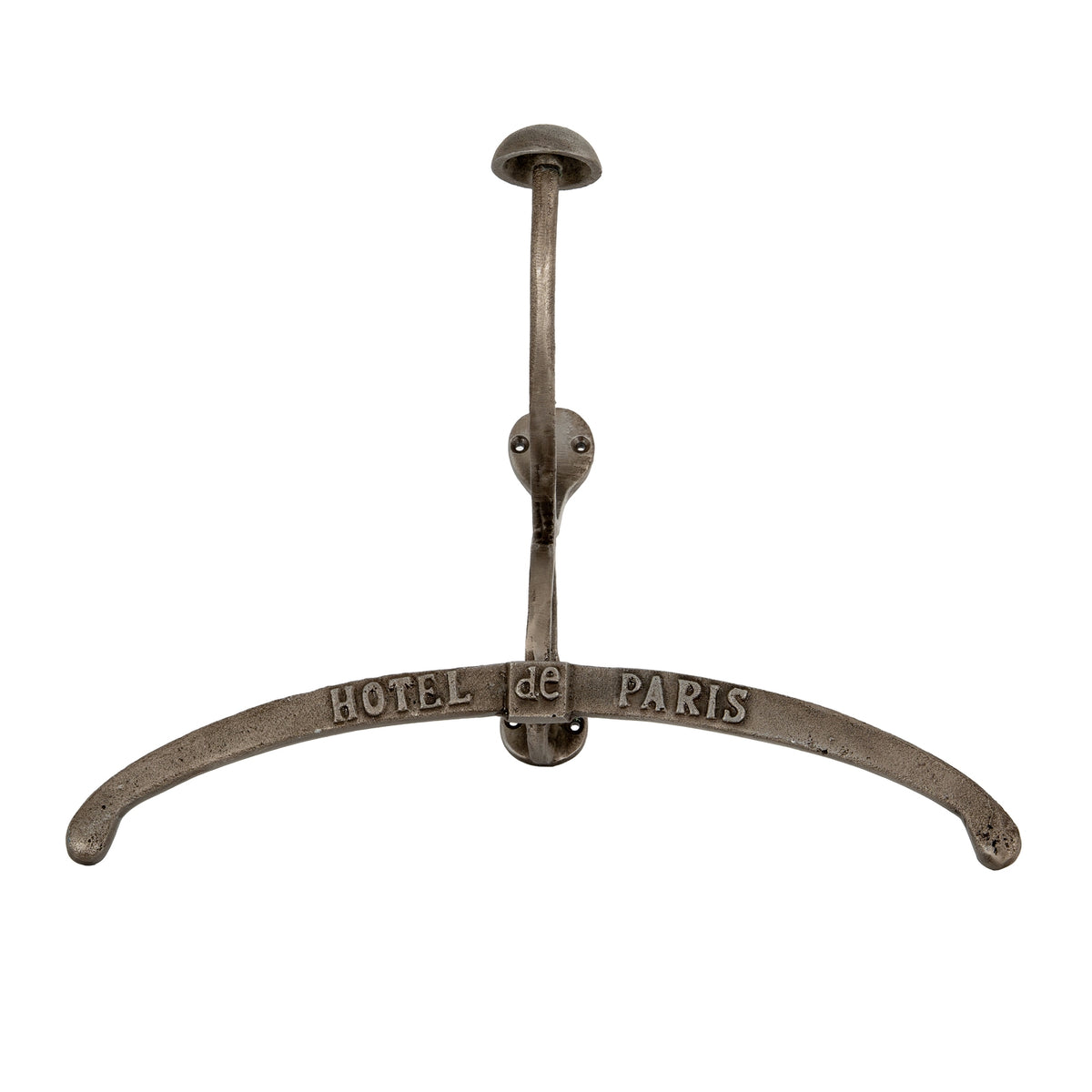 Antiqued Silver Coat Hanger With Hook by Hill Interiors