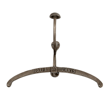 Antiqued Silver Coat Hanger With Hook by Hill Interiors
