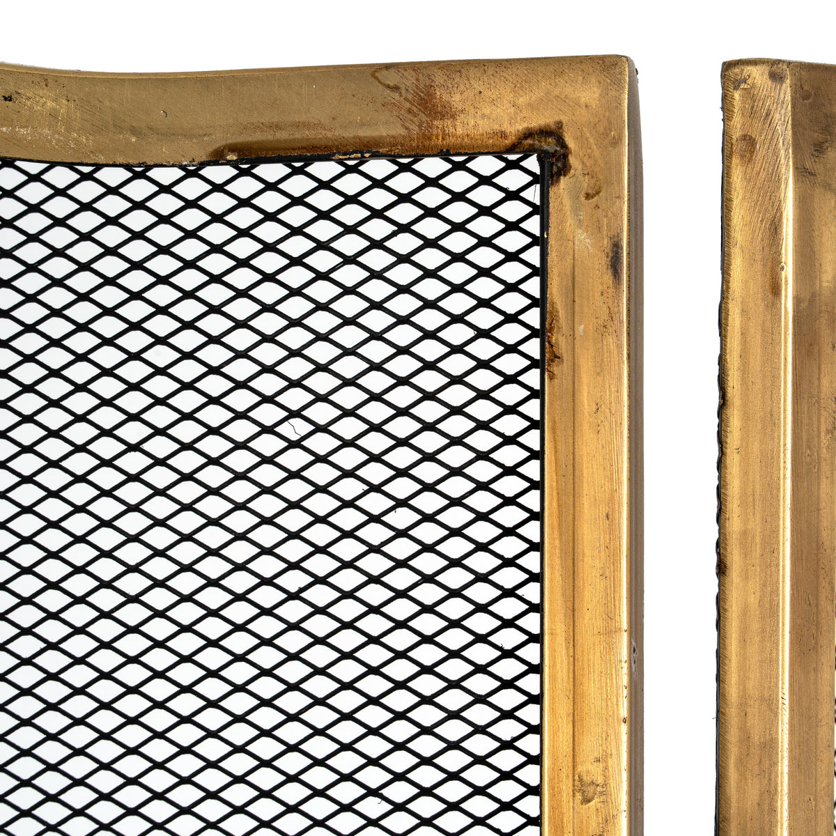 Antiqued Brass Large Fire Screen by Hill Interiors - image 3