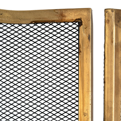 Antiqued Brass Large Fire Screen by Hill Interiors - image 3