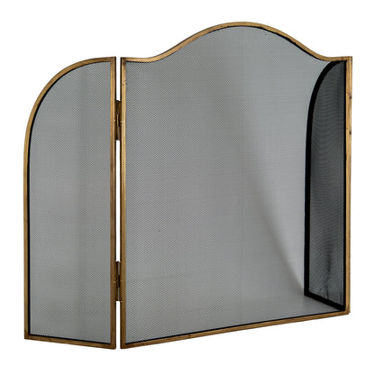 Antiqued Brass Large Fire Screen by Hill Interiors - image 4