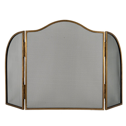 Antiqued Brass Fire Screen by Hill Interiors - image 2