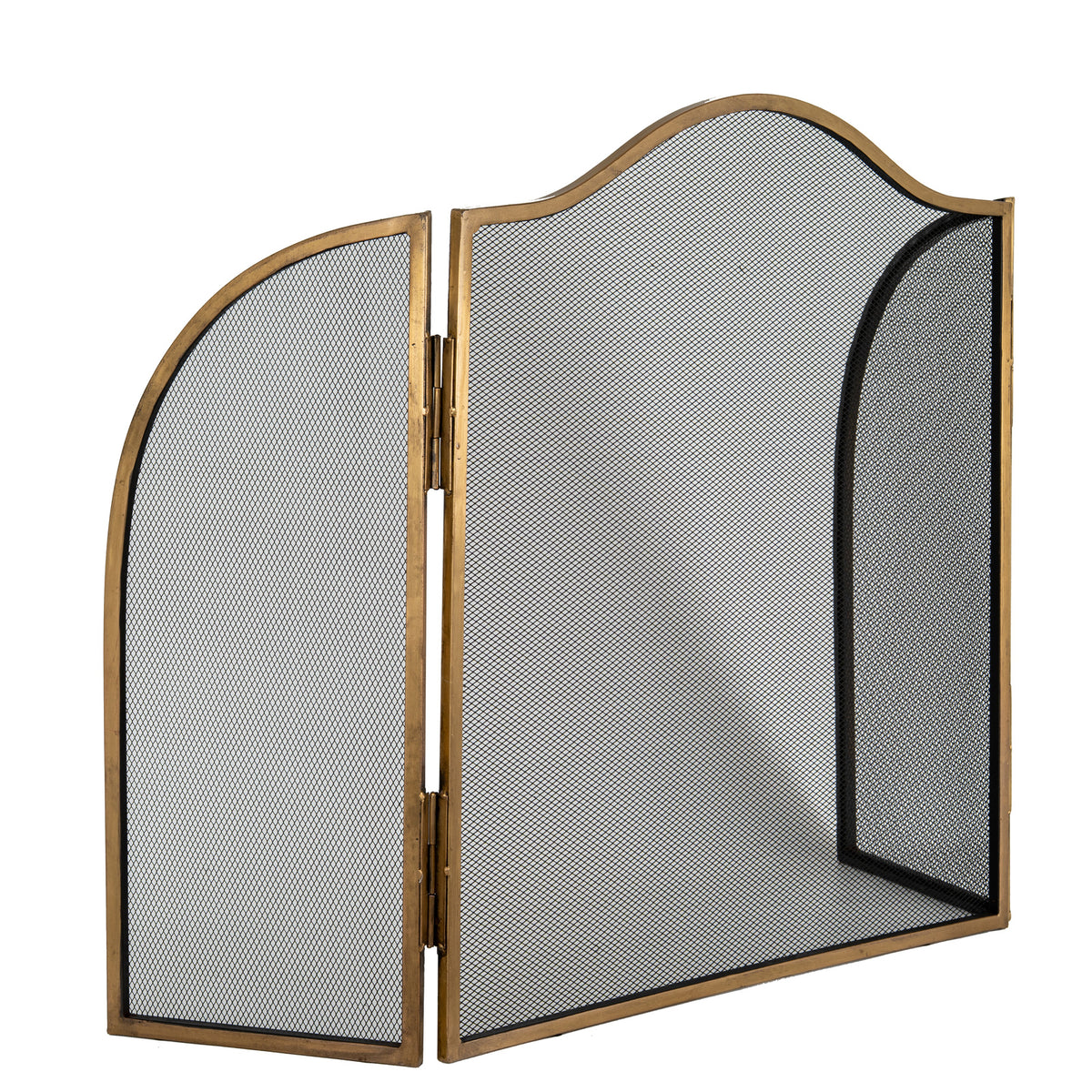 Antiqued Brass Fire Screen by Hill Interiors - image 3