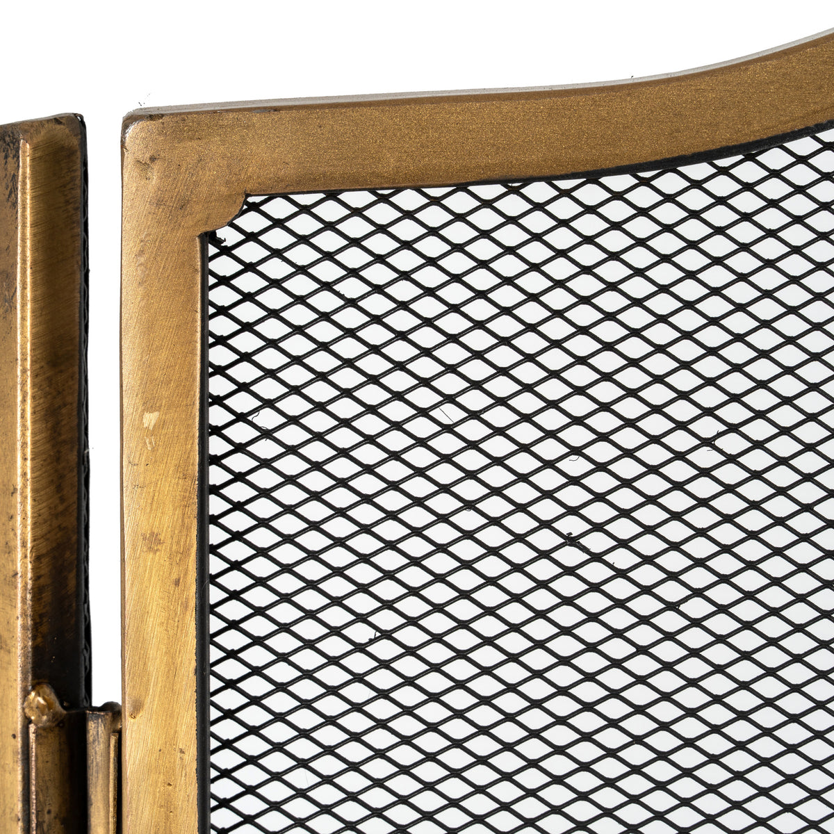 Antiqued Brass Fire Screen by Hill Interiors - image 4