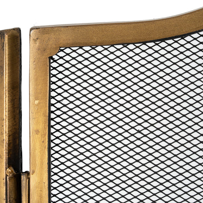 Antiqued Brass Fire Screen by Hill Interiors - image 4