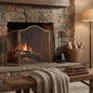 Antiqued Brass Fire Screen by Hill Interiors