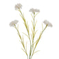 White Cornflower Stem by Hill Interiors