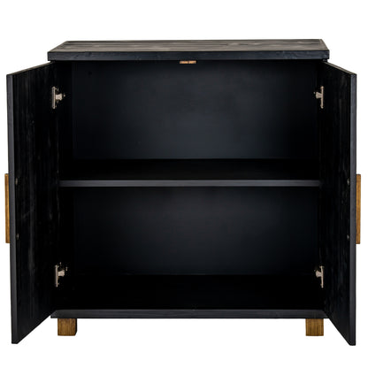 Lennox Black 2 Door Small Sideboard by Hill Interiors - image 4