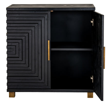 Lennox Black 2 Door Small Sideboard by Hill Interiors - image 5