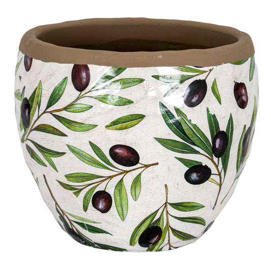 Verdal Olive Medium Planter by Hill Interiors