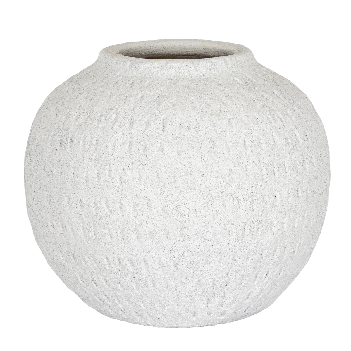 Ashen Large Round Vase by Hill Interiors
