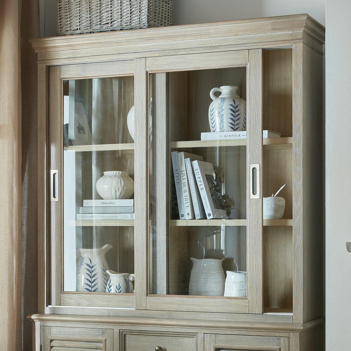 Delphine Collection Sliding Glass Dresser Top by Hill Interiors
