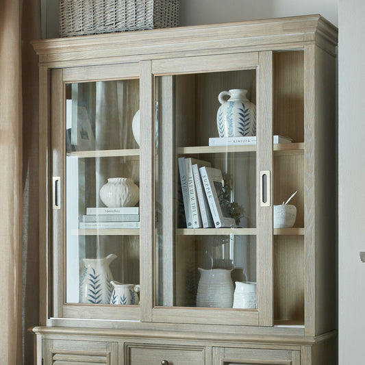 Delphine Collection Sliding Glass Dresser Top by Hill Interiors