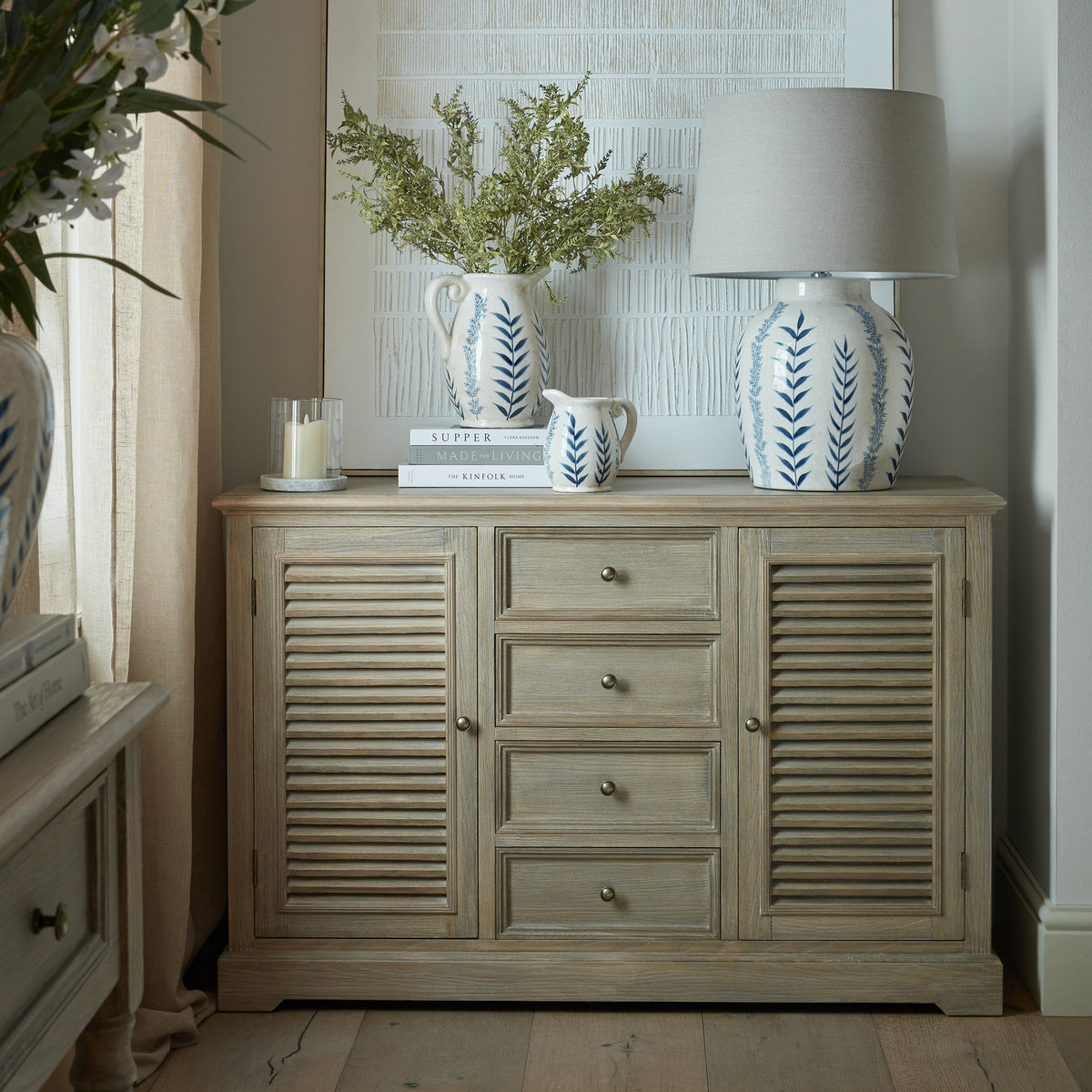 Delphine Collection 2 Door 4 Drawer Large Dresser Base by SEDERVA